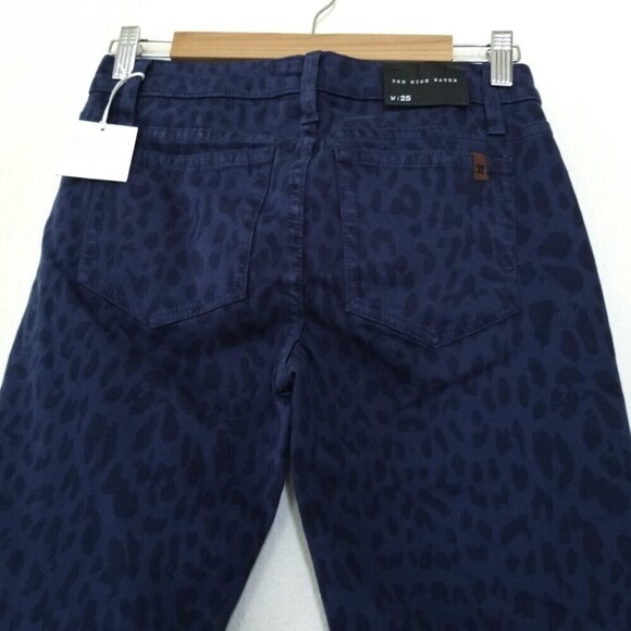 NWT Joe's Jeans Wild Collection High Water Skinny Jeans in Blue Leopard Print 25 - Picture 7 of 11
